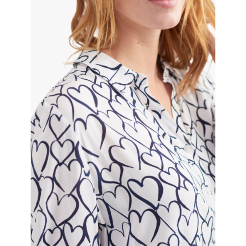 Joules Elvina Long Sleeve Soft Shirt - Love Heart -1